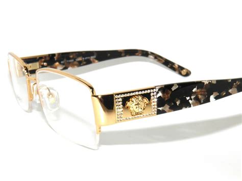 gold versace glasses frames|18k gold glasses frames versace.